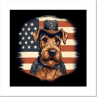 Welsh Terrier 4th of July Posters and Art